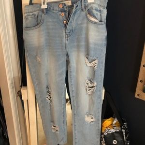 Pac Sun Distressed Boyfriend Jeans : NEVER WORN